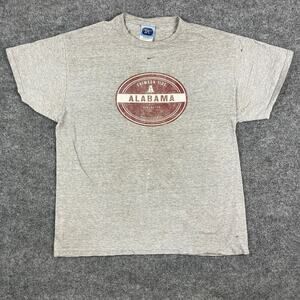Alabama Crimson Tide T-Shirt Mens Large Gray Graphic SPL 28 Vintage